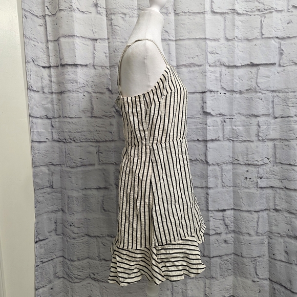 Express Black and White Striped Mini Dress - Picture 6 of 16